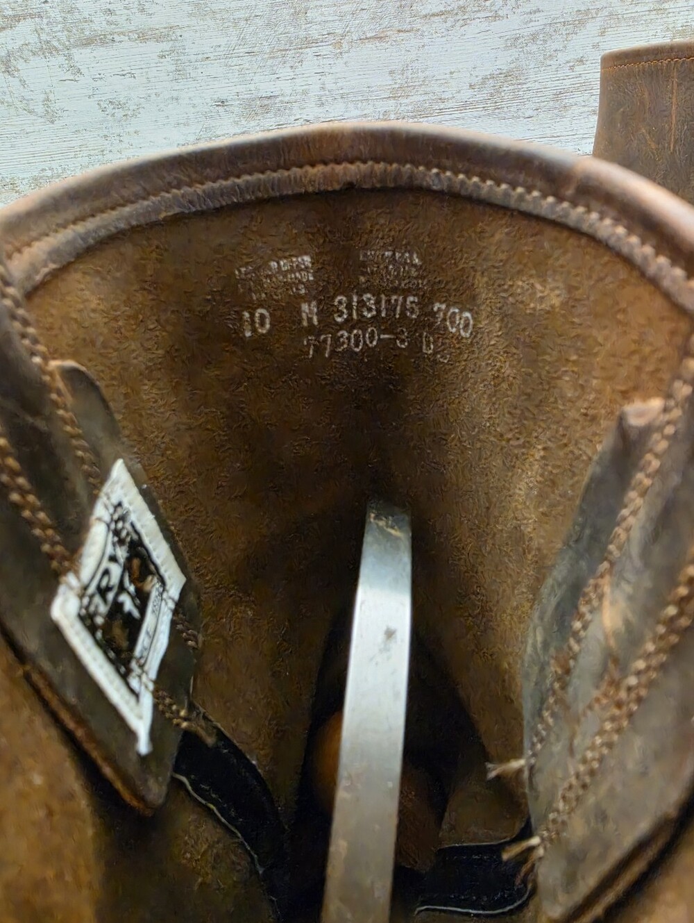 Womens Frye Harness 12R Boots Sz 10 Used 313175 700 77300-3 Brown Leather - Picture 12 of 16